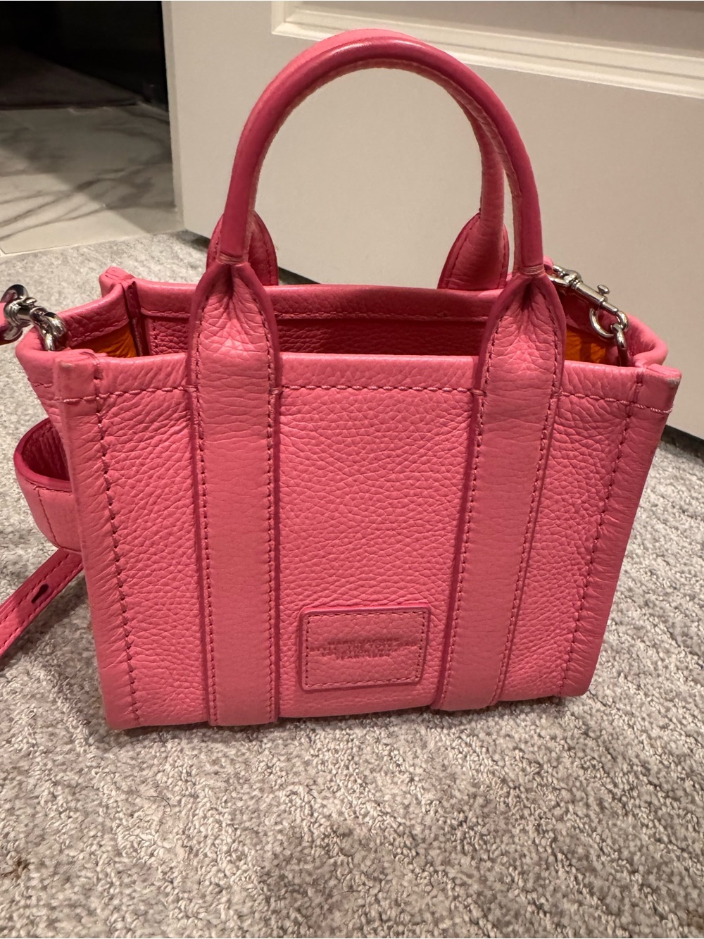 Marc Jacobs Pink Pebbled Leather The Tote Bag - Picture 4 of 4